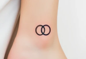 wedding rings tattoo with love tattoo idea