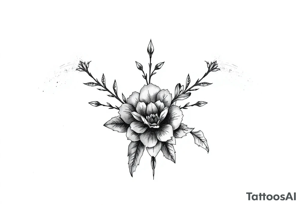Thigh tattoos no flowers tattoo idea