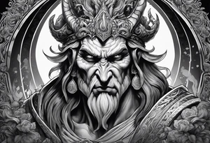 Hades in hell tattoo idea