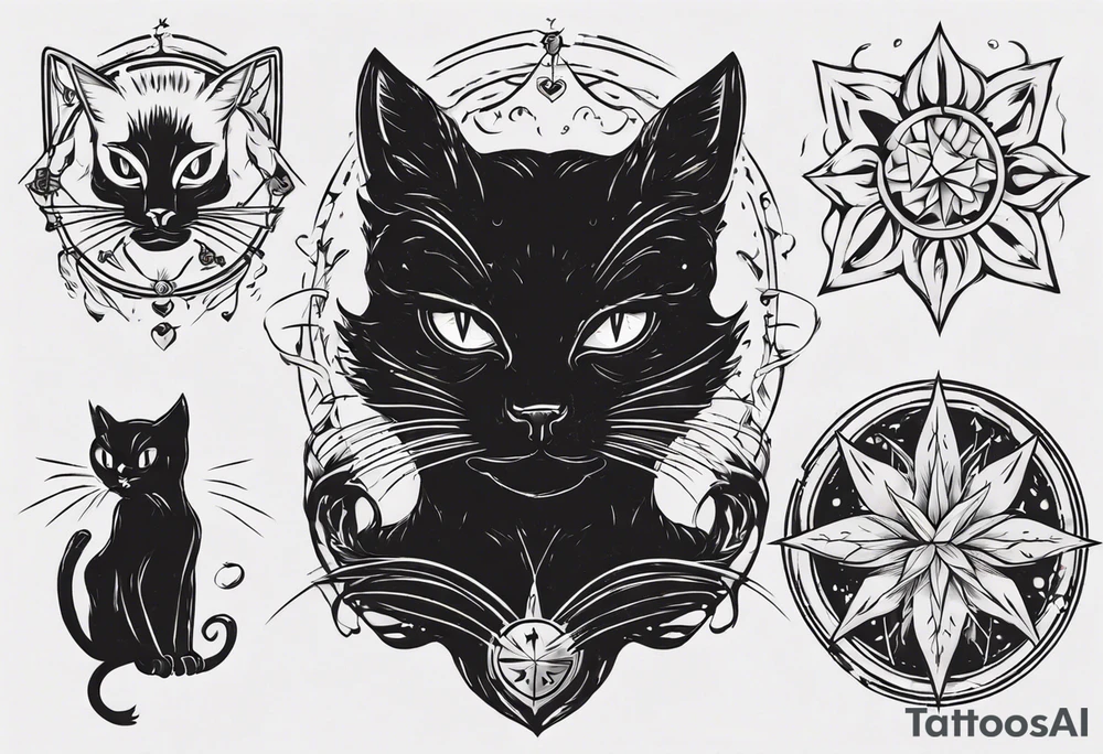 black cat
t tattoo idea