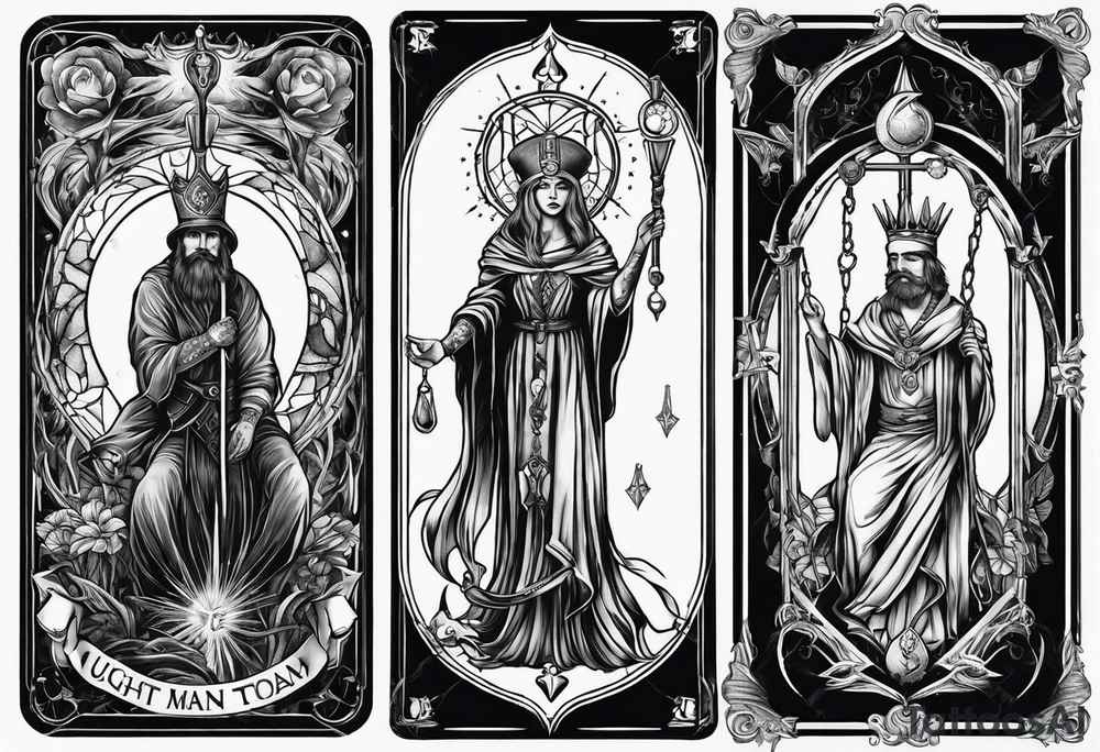 hanged man tarot tattoo idea