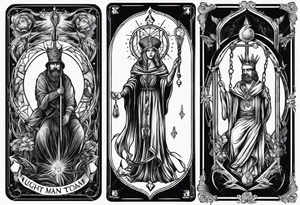 hanged man tarot tattoo idea