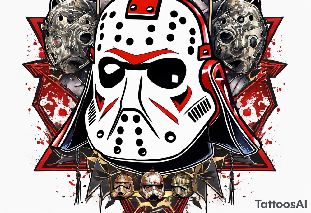 Friday the 13th Jason mask, Star Wars tattoo idea