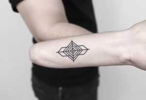 geometric lines tattoo idea