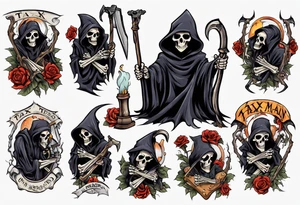 tax man grim reaper tattoo idea