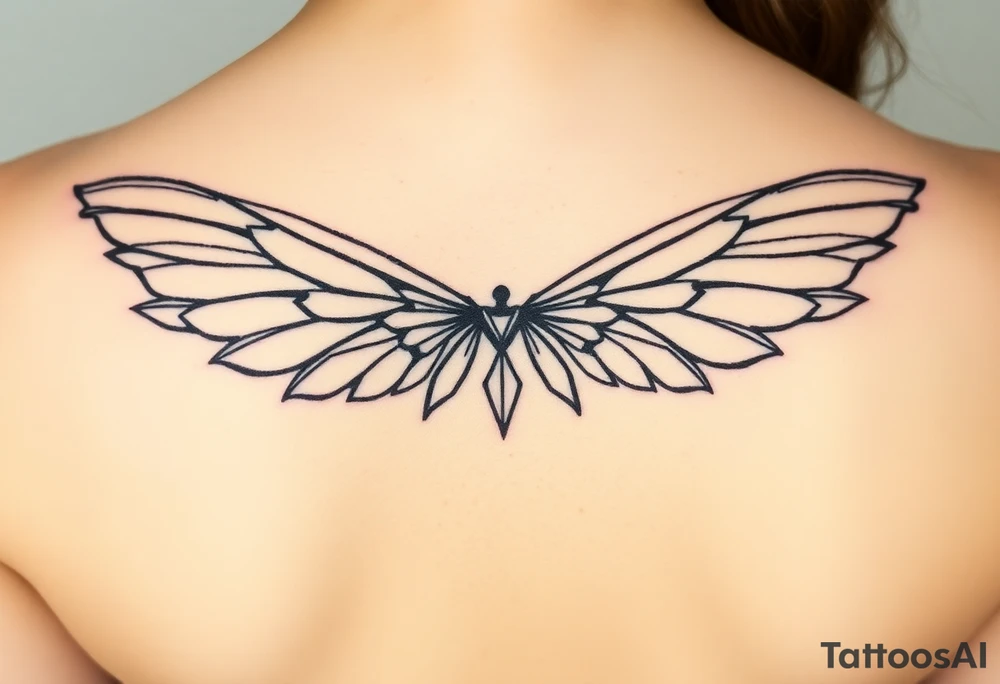 fairy wings gothic tattoo idea