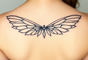 fairy wings gothic tattoo idea