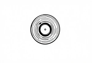 vinyl record tattoo idea