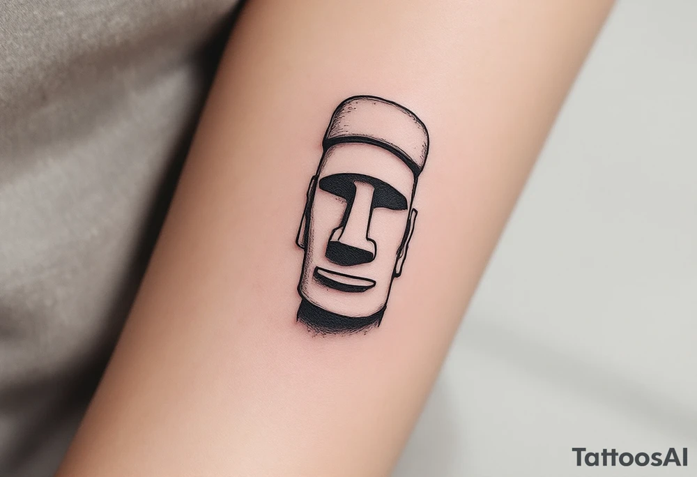 moai statue tattoo idea