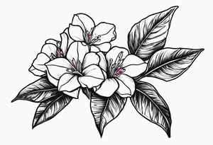 bouganvillia spray tattoo idea