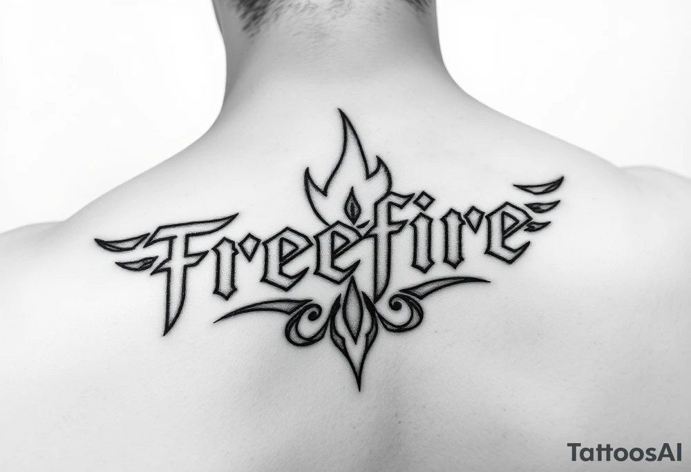 Freefire logo tattoo idea