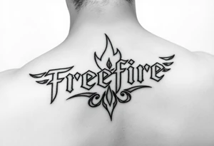 Freefire logo tattoo idea