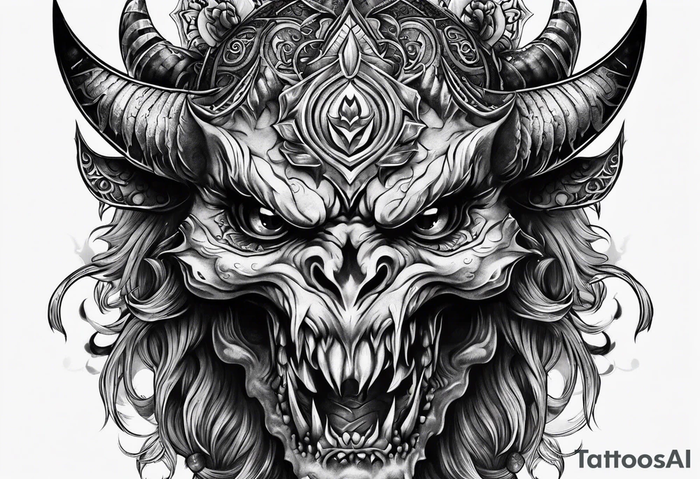 Demon tattoo idea