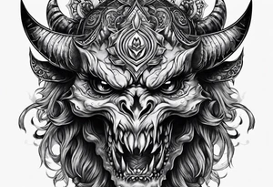 Demon tattoo idea