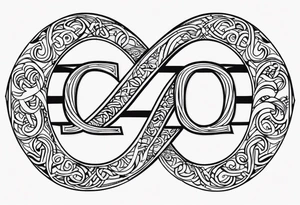 Genesis 2:23
Jaclyn infinity symbol tattoo idea