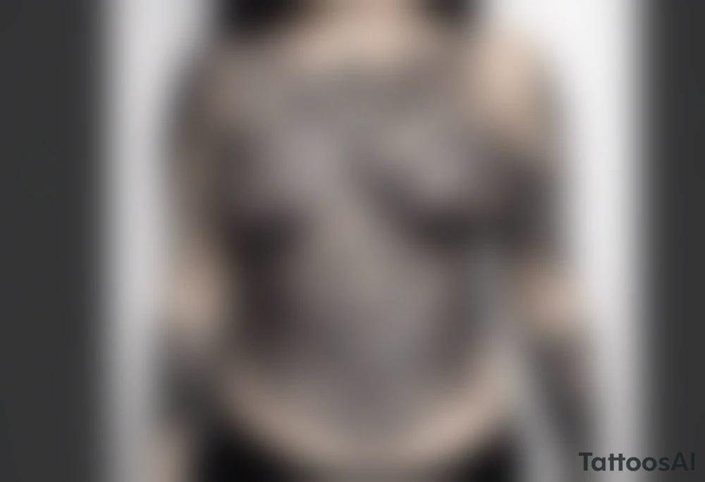 Underboob tattoo that follows the shape of the boob tattoo idea