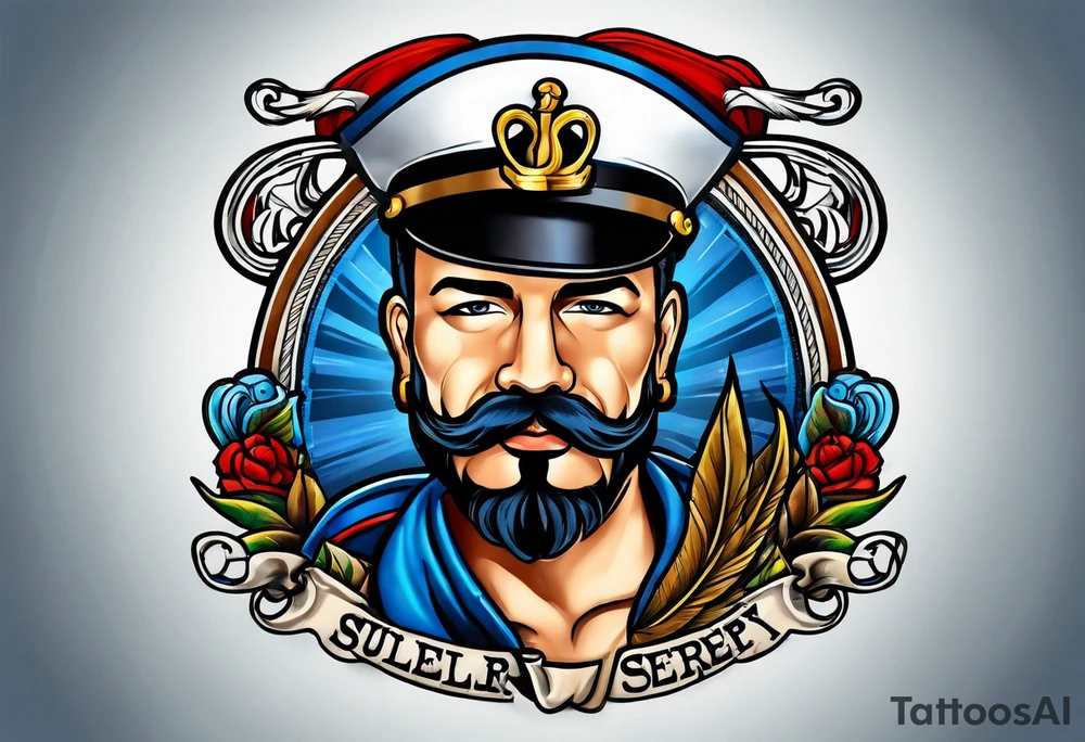 a blue nose tattoo idea