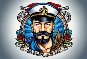 a blue nose tattoo idea