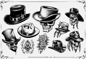 Mblack hat tattoo idea