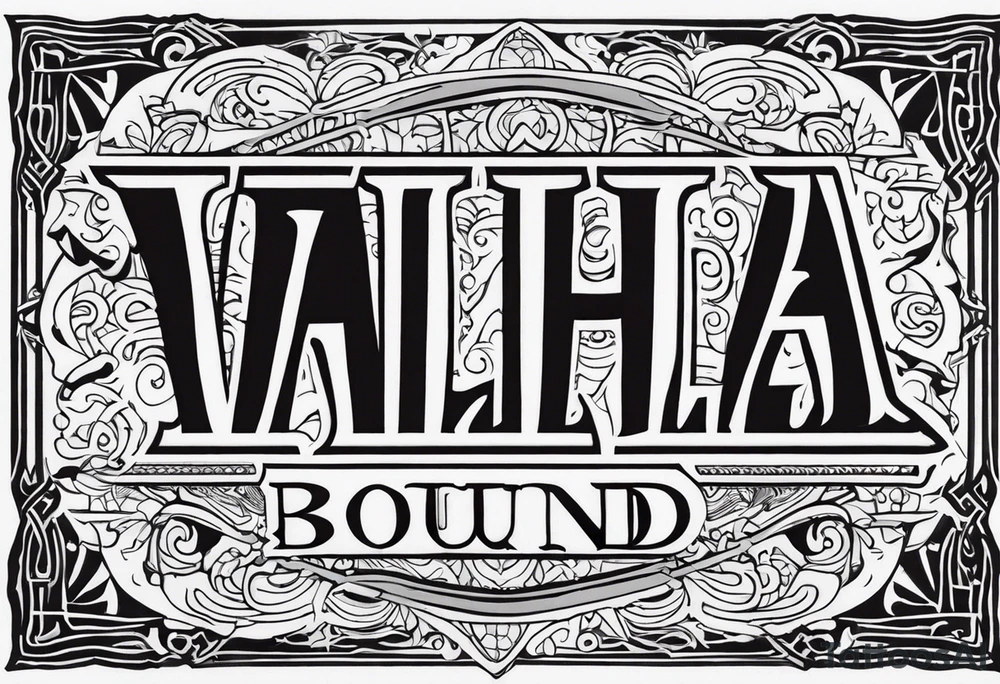 Valhalla bound tattoo idea