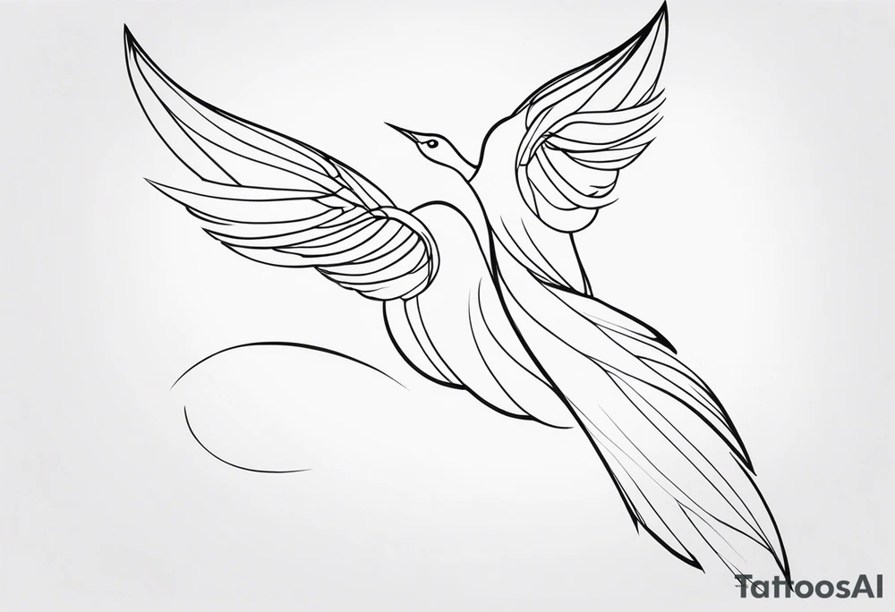 ONE LINE FROM SHOULDERS TO WRISTS tattoo idea