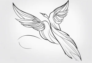 ONE LINE FROM SHOULDERS TO WRISTS tattoo idea