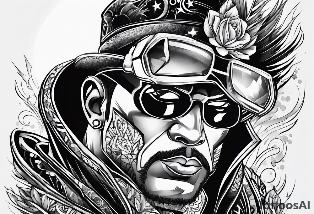 pimp superhero tattoo idea
