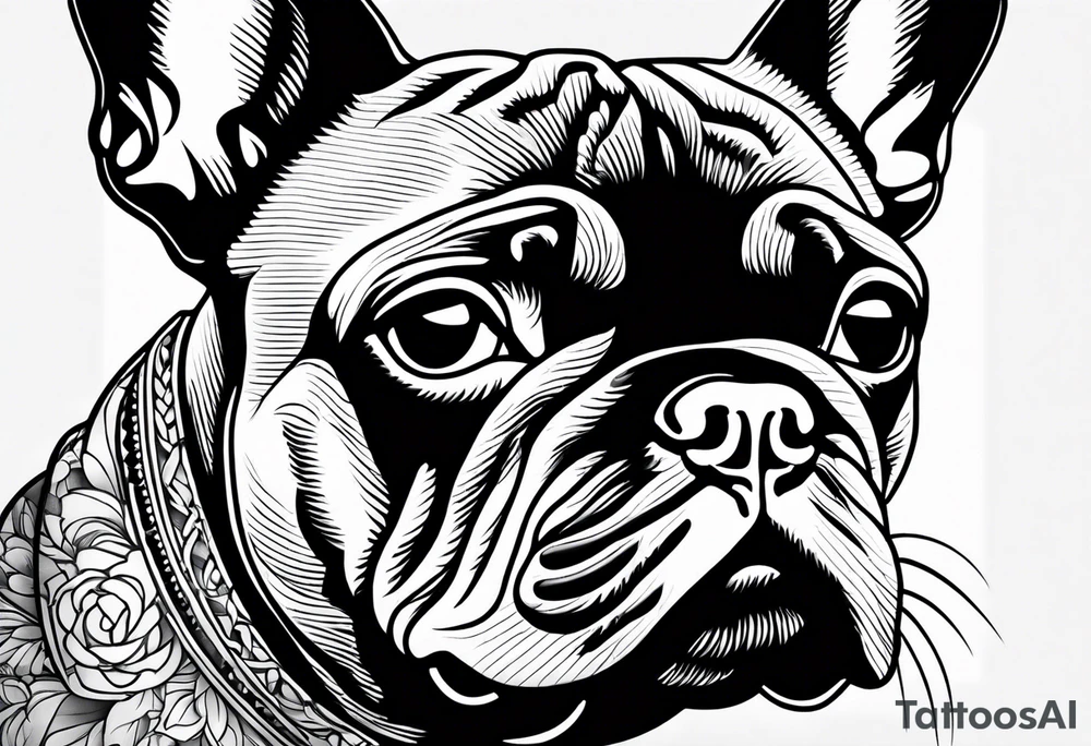 French bulldog tattoo idea