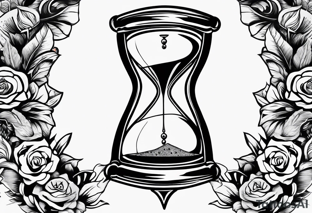 Dagger with hourglass blade and hourglass handle tattoo idea Dagger with hourglass blade and hourglass handle tattoo idea