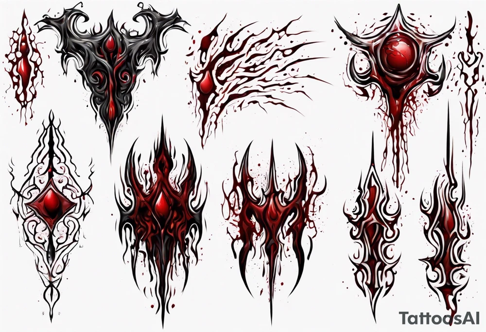 Blood
Texture
Tendrils 
Holes
Sharp
Horror
Visceral
Edges tattoo idea