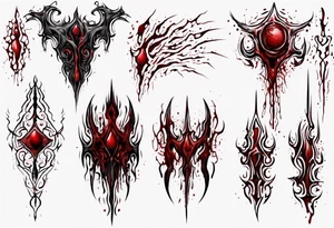 Blood
Texture
Tendrils 
Holes
Sharp
Horror
Visceral
Edges tattoo idea