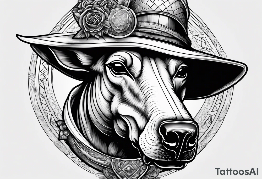 plague doctor, boar, bull, pitbull, snake tattoo idea