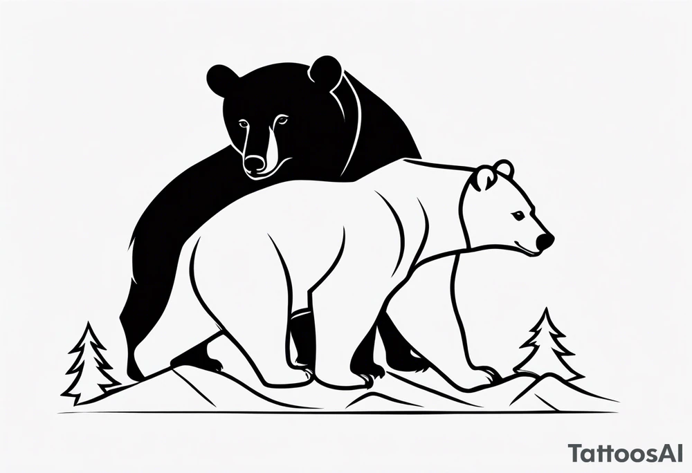 small bear tattoo idea