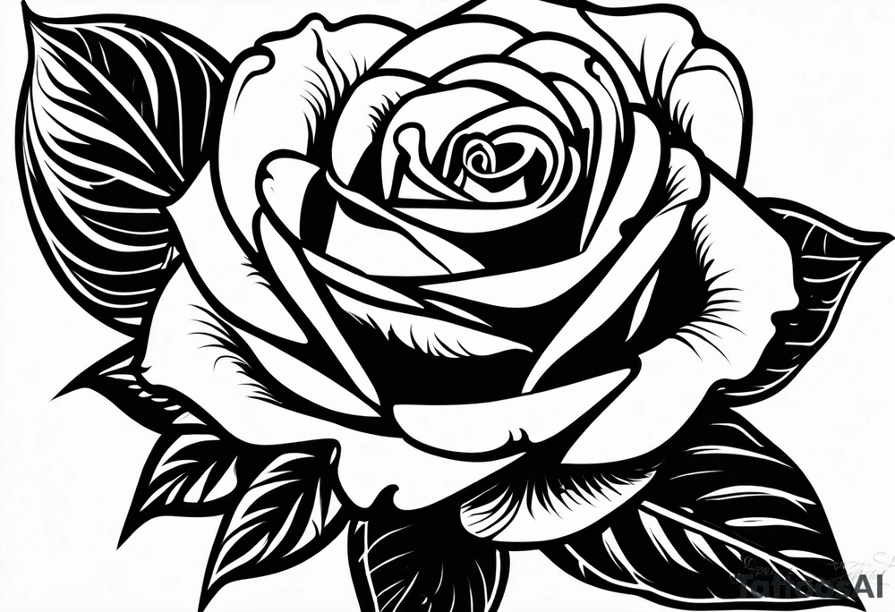 A rose with the name leticia under tattoo idea A rose with the name leticia under tattoo idea