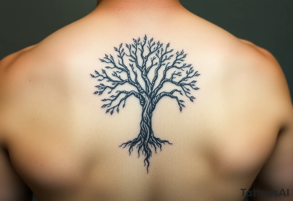 cover up tattoo inspired by the the tree of life tattoo idea
