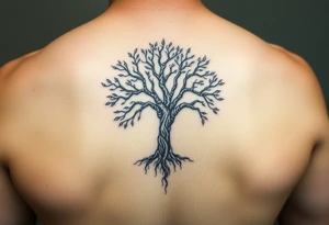 cover up tattoo inspired by the the tree of life tattoo idea