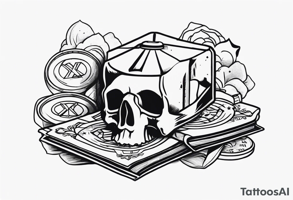Make money no friends 💰 tattoo idea