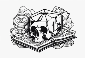 Make money no friends 💰 tattoo idea