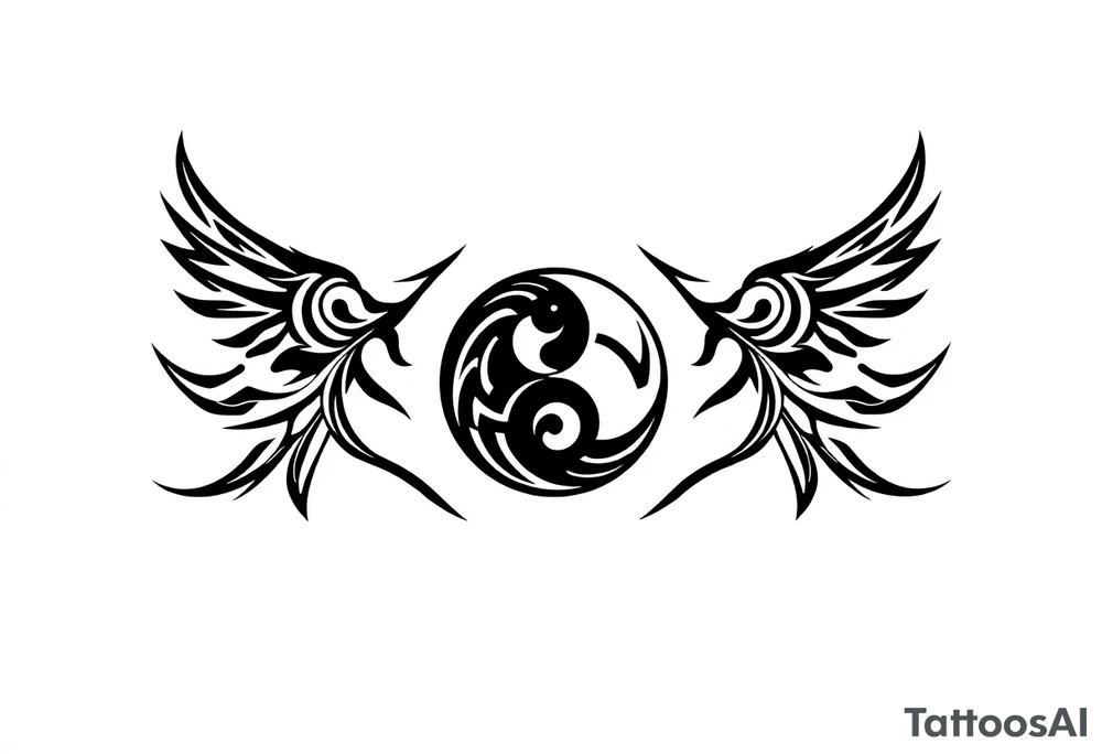 futebol, musica, Yin yang e dragão tattoo idea