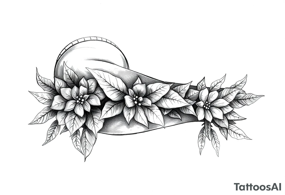 Anglo Saxon Arm band tattoo that incorporates nature tattoo idea