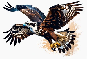 osprey taking off tattoo idea