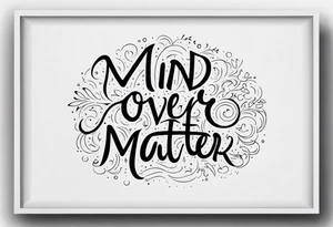 mind over matter, minimalist tattoo idea