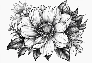 Birth flower for july tattoo idea