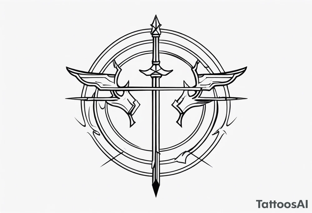 Flash Sagittarius tattoo idea