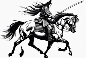 Horse samurai tattoo idea