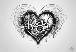 Mechanical Heart tattoo idea