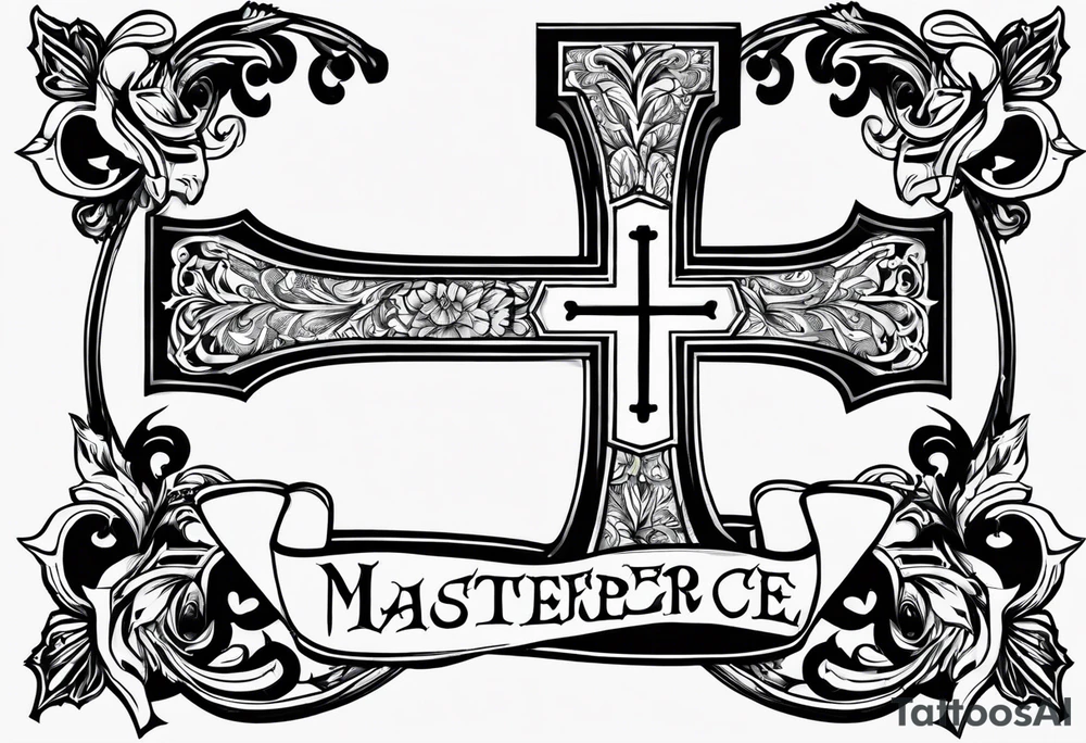 1 Corinthians 13:4 with cross tattoo idea