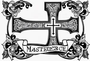 1 Corinthians 13:4 with cross tattoo idea