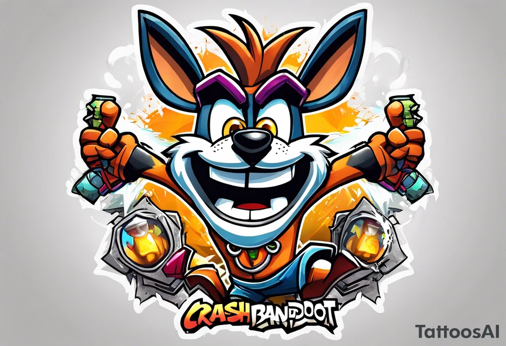 Crash bandicoot ps1 tattoo idea