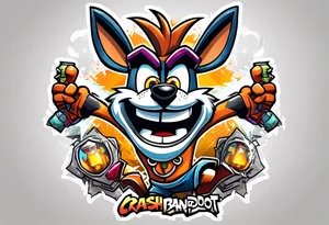 Crash bandicoot ps1 tattoo idea
